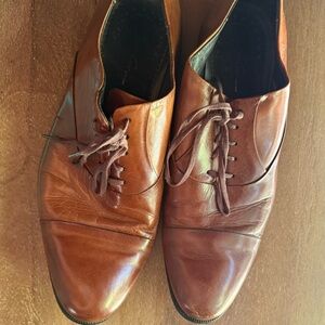 Kenneth Cole Classic Brown Leather Men's Dress Shoes Size 8.5